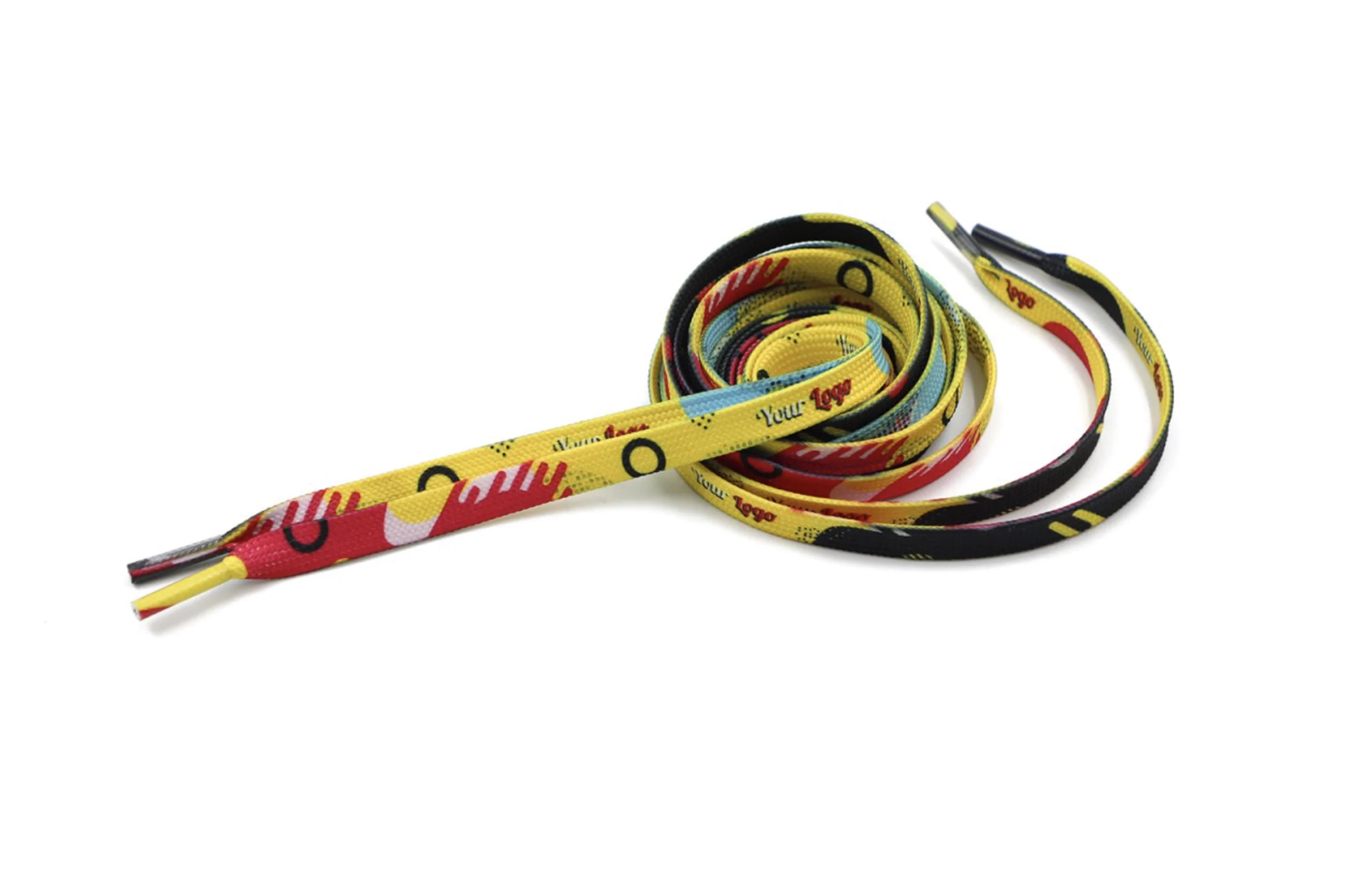 Bedruckte schlauchförmige Schnürsenkel